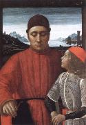 Domenico Ghirlandaio francesco sassetti and his son teodoro Sweden oil painting artist